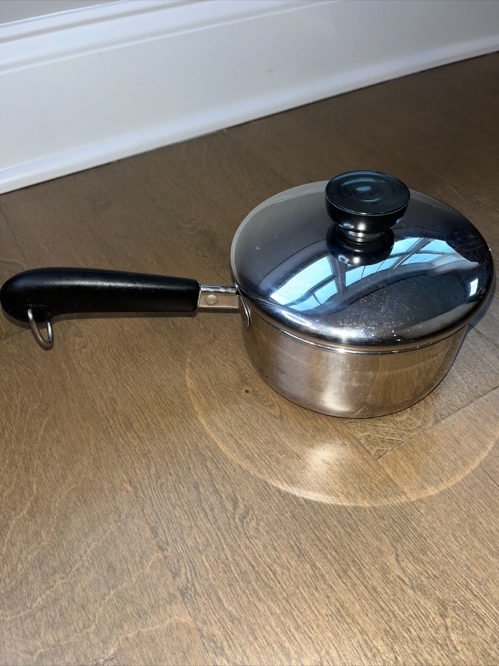 Vintage Revere Ware 1 Quart Stainless Steel Pan W/ Lid: 98l